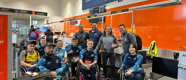 Selección de Rugby de Colombia arribó a Nueva Zelanda para participar en el Torneo de Clasificación de Rugby en Silla de Ruedas