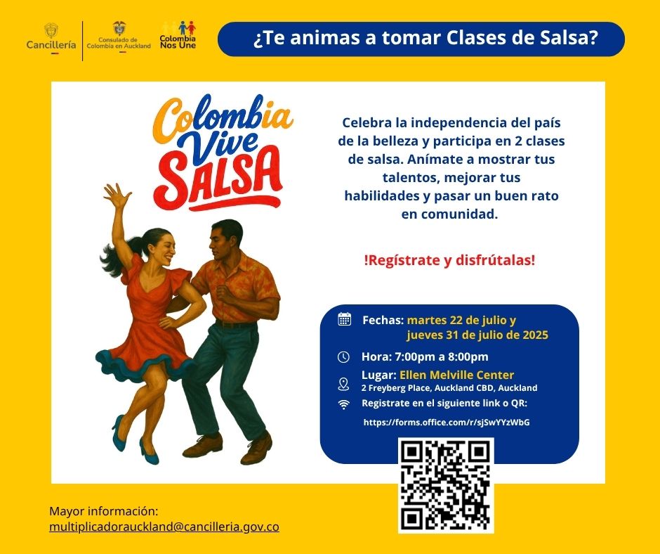 Invitación Clases de salsa 