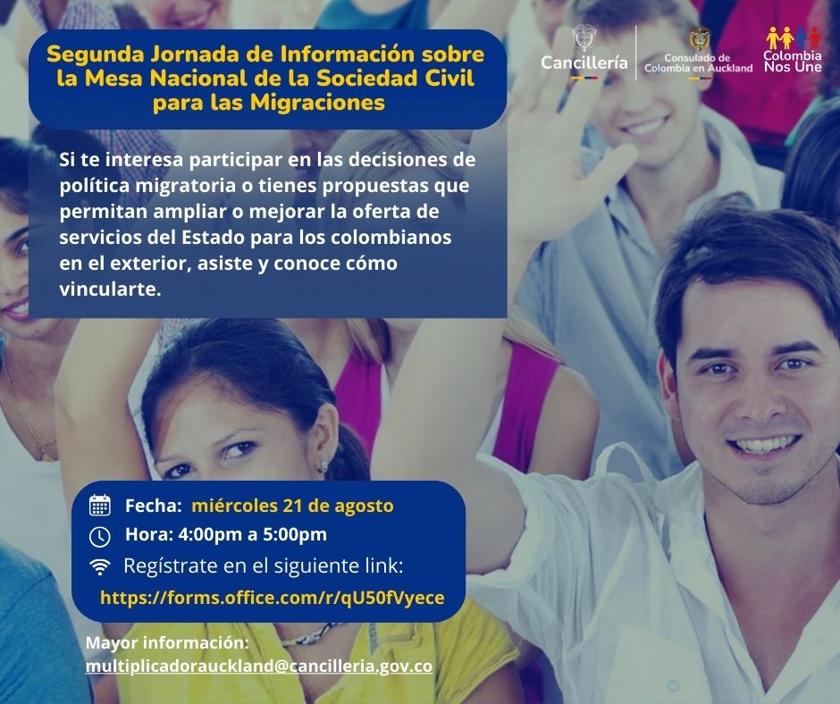 Banner con la invitación al evento que se está promocionando