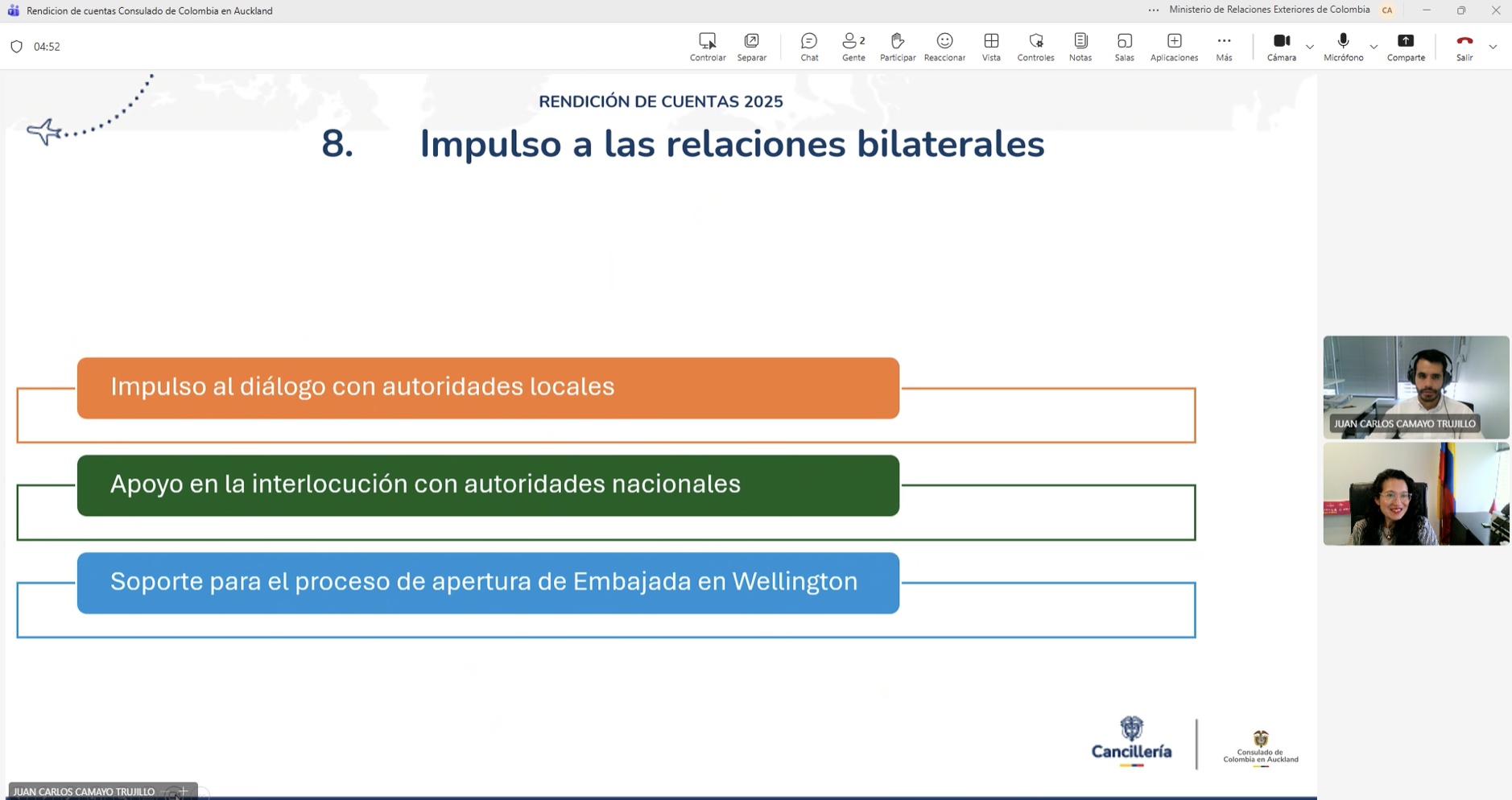 Consulado de Colombia en Auckland fortalece vínculo con la comunidad en Nueva Zelanda en jornada de rendición de cuentas