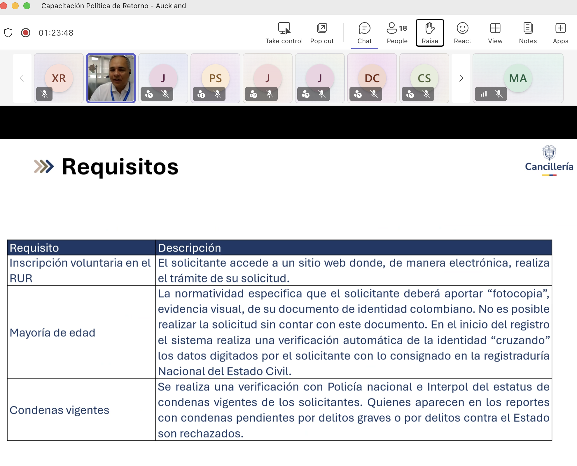 Comunidad colombiana en Nueva Zelanda participó activamente en webinar sobre Retorno a Colombia