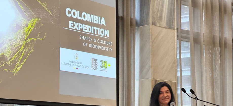 En el Parlamento de Nueva Zelanda se inauguró la exposicion “Colombia Expedition”