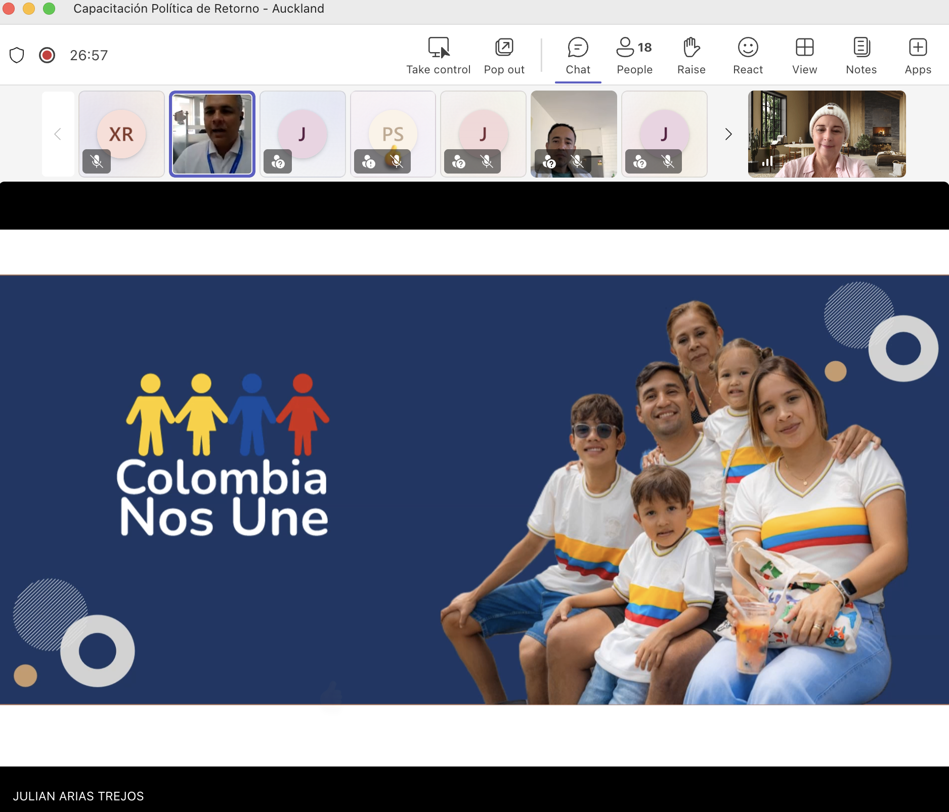 Comunidad colombiana en Nueva Zelanda participó activamente en webinar sobre Retorno a Colombia