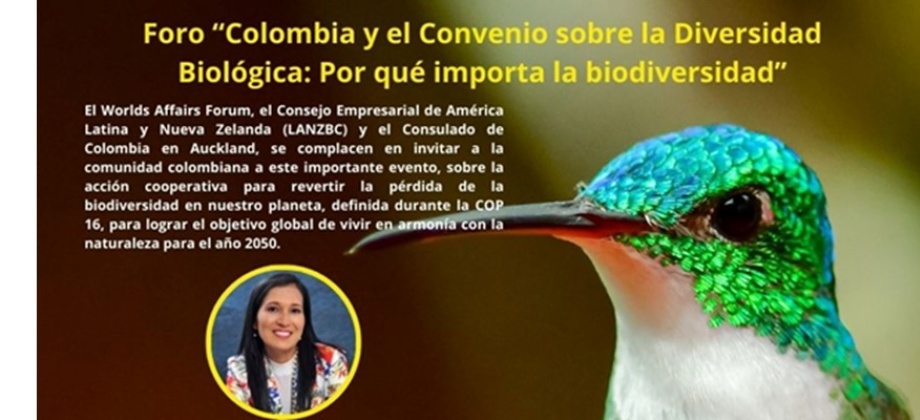 Conoce más sobre sobre el rol de Colombia como anfitrión de la COP 16 del Convenio sobre Diversidad Biológica 