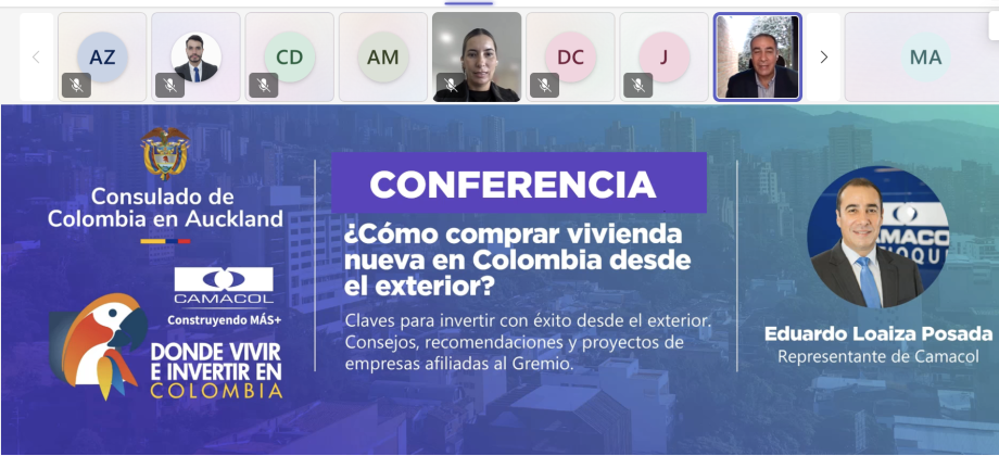 Colombianos en Nueva Zelanda participan en jornada informativa sobre compra de vivienda en Colombia