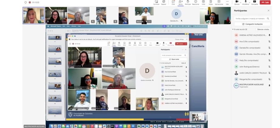 La comunidad de Christchurch participó en Encuentro Consular Virtual