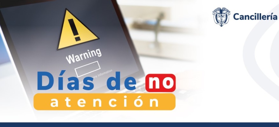 Consulado de Colombia en Auckland no tendrá atención al público el 1 y 2 de enero de 2024