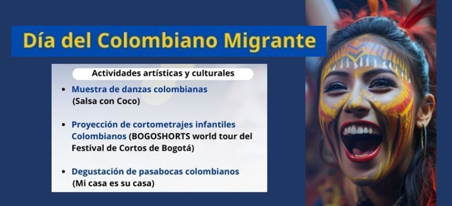 Participa de la Celebración del Día del Colombiano Migrante en Auckland este sábado 12 de octubre de 2024 