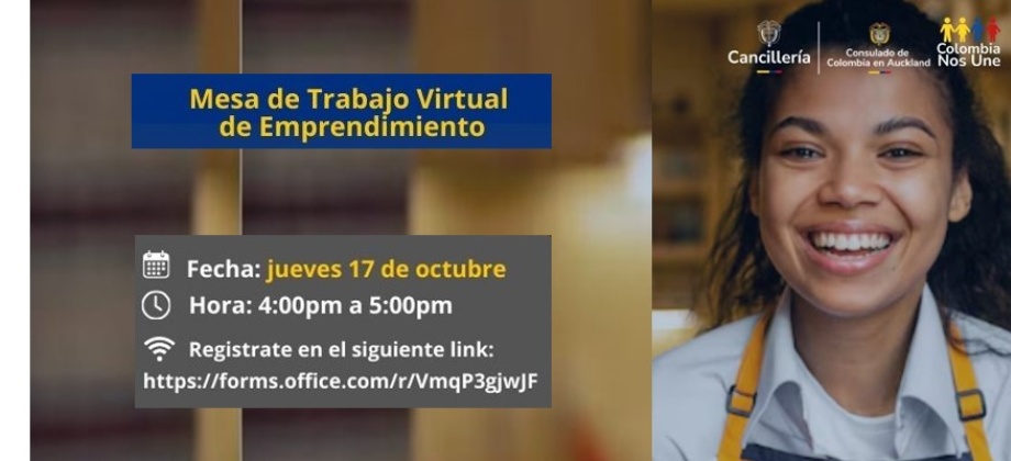 Participa en la Mesa de Trabajo Virtual de Emprendimiento 