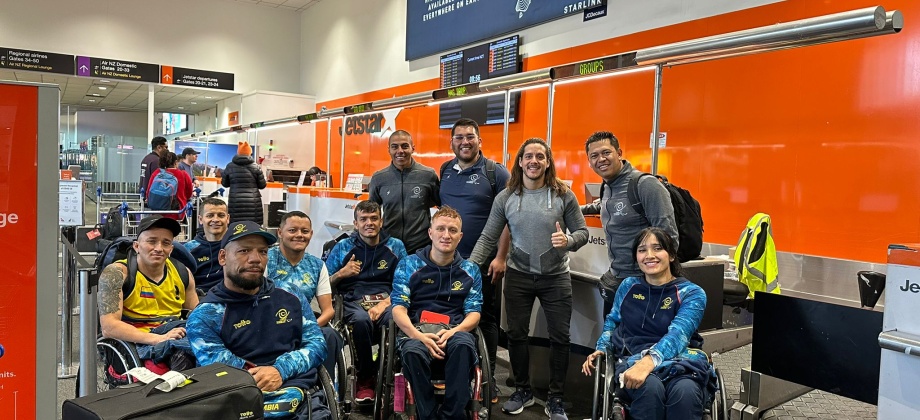 Selección de Rugby de Colombia arribó a Nueva Zelanda para participar en el Torneo de Clasificación de Rugby en Silla de Ruedas