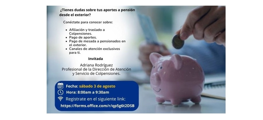 Participa en la Jornada Informativa Virtual sobre Pensiones