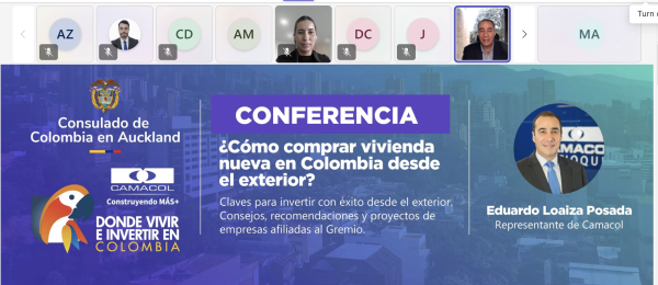 Colombianos en Nueva Zelanda participan en jornada informativa sobre compra de vivienda en Colombia